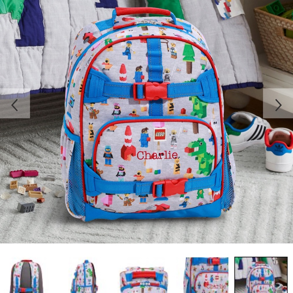 Mackenzie lego Backpack - Blue and Red